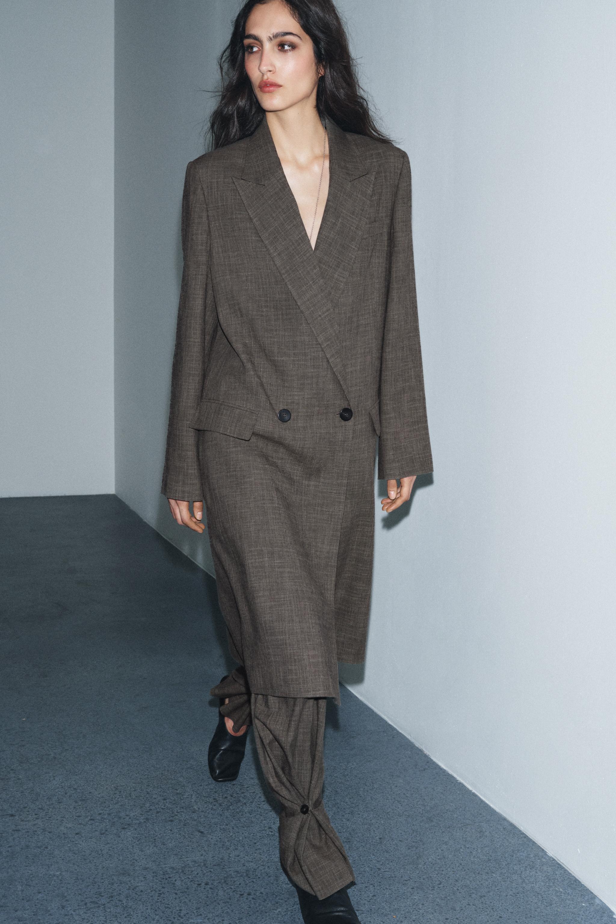 MANTEAU VESTE LONGUE CROISÉ ZW COLLECTION LIMITED EDITION